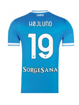 SSC Napoli Rasmus Hojlund #19 Replika Hemmakläder 2025-26 Kortärmad